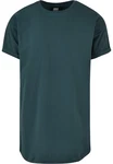 Urban Classics Herren Long Shaped Turnup Tee T Shirt Grün/Türkis/Dunkelgrün