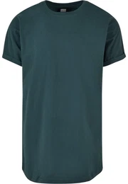 T-Shirt Herren Long Shaped Turnup Tee (1-tlg)