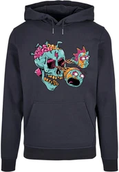 ABSOLUTE CULT Kapuzensweatshirt Rick And Morty Eyeball Skull Basic Hoody Grün/Blau/Beige/Dunkelgrau/Dunkelblau