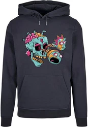 ABSOLUTE CULT Kapuzensweatshirt Rick And Morty Eyeball Skull Basic Hoody Grün/Blau/Beige/Dunkelgrau/Dunkelblau