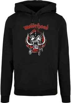 Merchcode Kapuzensweatshirt Herren Motorhead - Spade Warpig Basic Hoody Rot/Schwarz