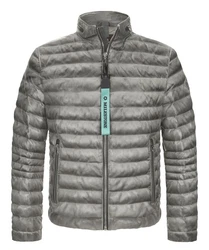 Milestone Lederjacke MSCavallino Dunkelgrau/Grau/Hellgrau/Dunkelgrün/Beige
