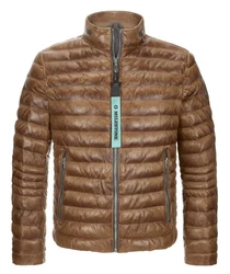 Milestone Lederjacke MSCavallino Braun