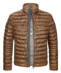 Milestone Lederjacke MSCavallino Braun