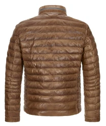 Milestone Lederjacke MSCavallino Braun