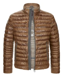 Milestone Lederjacke MSCavallino Braun