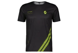 Scott Kurzarmshirt RC Run Tee Herren Gelb/Schwarz/Grün/Dunkelgrün