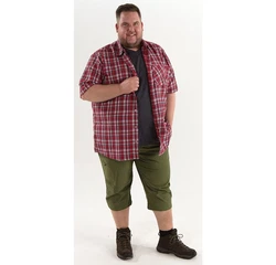 Maier Sports Bermudas Jennisei Shorts Herren Grün/Dunkelrot/Rot