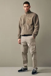 Next Cargohose Regular Fit Cargohose Khaki/Braun/Beige/Grau