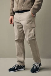 Next Cargohose Regular Fit Cargohose Khaki/Braun/Beige/Grau