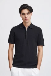 Casual Friday Poloshirt CFKarl knit polo with halfzip 