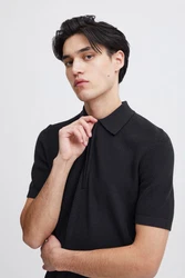 Casual Friday Poloshirt CFKarl knit polo with halfzip 
