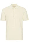 Casual Friday Poloshirt CFKarl knit polo with halfzip Khaki/Beige/Weiß/Gelb