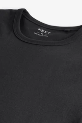 Next Unterhemd Slim-Fit T-Shirts (10-St) Grau/Schwarz/Dunkelgrau