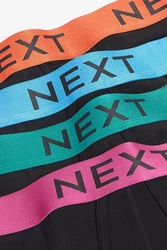 Next A-Front Boxershorts (4-St) Rosa/Schwarz/Mischfarben