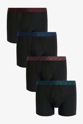 Next A-Front Boxershorts (4-St) Schwarz