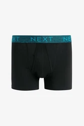 Next A-Front Boxershorts (4-St) Dunkelblau/Lila/Schwarz/Grau