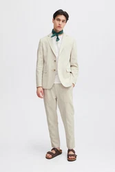 Casual Friday Anzug CFBille 0144 Blazer Khaki/Weiß/Beige/Creme/Braun/Grau