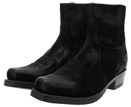 7826 Schwarz Westernstiefelette Goodyear Welt
