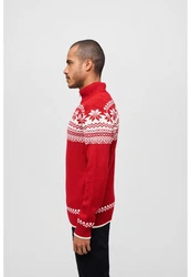 Brandit Norweger Armee Troyer Pullover Rot/Dunkelrot/Braun