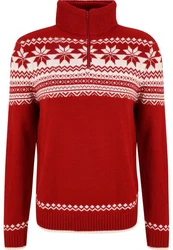 Brandit Norweger Armee Troyer Pullover Rot/Dunkelrot/Braun