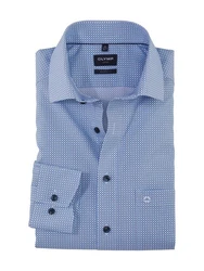 OLYMP Businesshemd Langarmhemd Dunkelblau/Blau/Hellblau/Grau