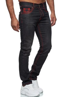 Baxboy Regular-fit Jeans Straight Fit Denim Rot/Orange Baxboy Regular-fit Jeans Straight Fit Denim Rot/Orange