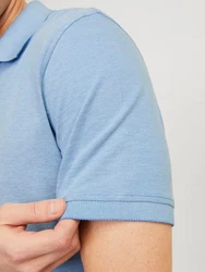 Jack & Jones Poloshirt JJEPAULOS POLO SS NOOS Hellblau/Blau