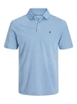Jack & Jones Poloshirt JJEPAULOS POLO SS NOOS Hellblau/Blau