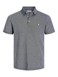 Poloshirt JJEPAULOS POLO SS NOOS mit Logo Stickerei