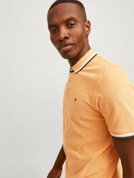 Jack & Jones Poloshirt JJEPAULOS POLO SS NOOS Orange/Gelb