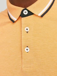 Jack & Jones Poloshirt JJEPAULOS POLO SS NOOS Orange/Gelb