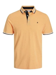 Jack & Jones Poloshirt JJEPAULOS POLO SS NOOS Orange/Gelb