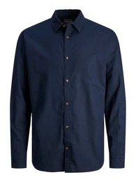 Langarmhemd JJESUMMER LINEN BLEND SHIRT LS SN