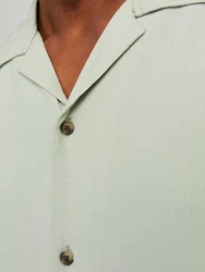 Jack & Jones Kurzarmhemd JJEJEFF SOLID RESORT SHIRT Hellgrün/Grün/Khaki/Dunkelgrün