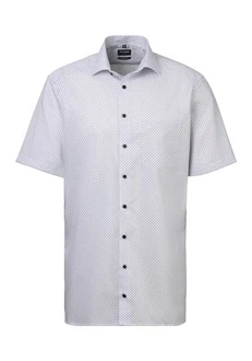 OLYMP Kurzarmhemd Luxor modern fit Grau/Creme/Blau/Weiß