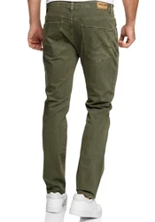 Indicode Regular-fit Jeans INGannar Dunkelgrün/Khaki