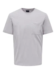 Only & Sons T-Shirt Bale greige/weiß