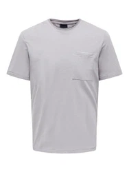 Only & Sons T-Shirt Bale greige/weiß