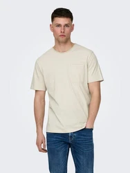 Only & Sons T-Shirt Bale Khaki/Beige