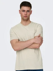 Only & Sons T-Shirt Bale Khaki/Beige
