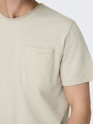 Only & Sons T-Shirt Bale Khaki/Beige