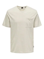 Only & Sons T-Shirt Bale Khaki/Beige