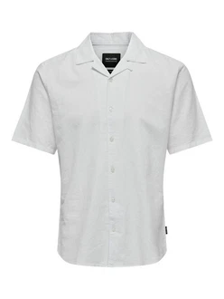 ONLY & SONS Kurzarmhemd ONSCAIDEN SS SOLID RESORT LINEN