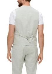 s.Oliver BLACK LABEL Anzugweste s.O PURE Hellgrün/Grau/Khaki