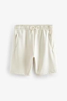 Next Sweatshorts Straight Fit Jersey-Shorts Khaki/Beige