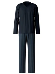CALIDA Pyjama Special Herren Dunkelblau/Blau