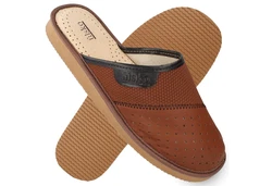 filsko Kapfenberg Herren Hausschuh Braun/Beige/Orange