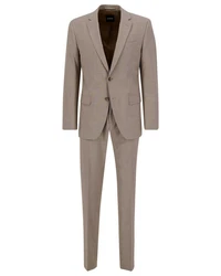 BOSS Anzug HUGE Slim Fit Beige/Braun/Grau/Khaki