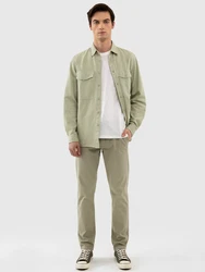 BIG STAR Chinohose ERHAT normale Leibhöhe Khaki
